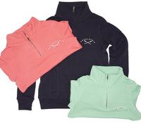 Womens 1/4 Zip- Soft Peached Cotton! - Charlevoix Oars