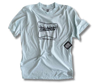 SHORT SLEEVE T-COASTAL BLUE- MICHIGAN LAKE LIFE