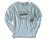 LONG SLEEVE T-COASTAL BLUE-MICHIGAN LAKE LIFE