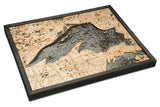 Lake Superior  3-D Nautical Wood Chart, Large, 24.5" x 31"