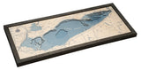 Lake Erie, UV Nautical Wood Chart, Medium, 31" x 13"