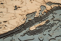 Lake Superior  3-D Nautical Wood Chart, Large, 24.5" x 31"