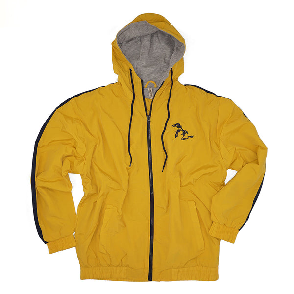 Momentum Nylon Lined Hooded Jacket - Yellow