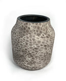Petoskey Stone Ceramic, Wide-Rimmed Vase