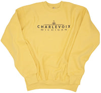 Crewneck Sweatshirt- Charlevoix- Ath. Gold