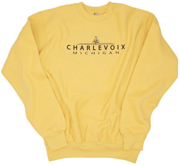 Crewneck Sweatshirt- Charlevoix- Ath. Gold