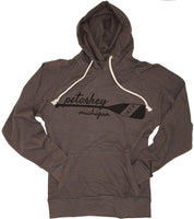 Slub Hoody Mens/Unisex- Petoskey Oar -Graphite