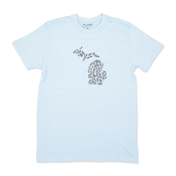 Tshirt- Mens/Unisex- Morel Mushroom Michigan -SURF