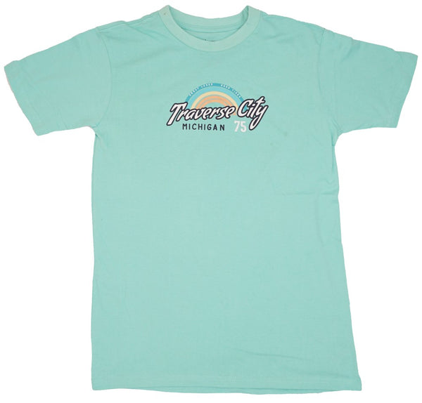 Ringspun cotton Tshirt- Mens/Unisex- Traverse City Vintage 75 -OASIS