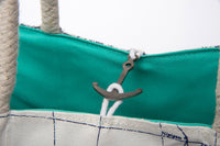 Great Lakes "5" Sail Bag Tote - Seafoam