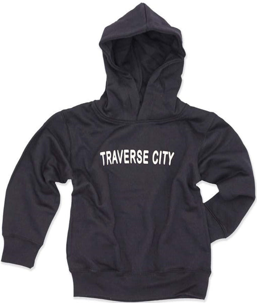 Kids Hoodie- 9oz Sueded- Traverse City- NAVY