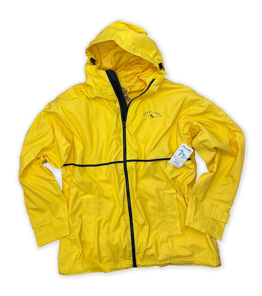 Seam-Sealed Rain Coat- Great Lakes- Yellow – Momentum Outfitters