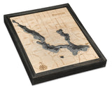 Walloon Lake, Michigan 3-D Nautical Wood Chart, Small, 16" x 20"