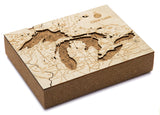 Woodchart Cork Map - Great Lakes