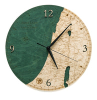 Holy Land Engraved Wooden Wall Clock - 12" Diameter