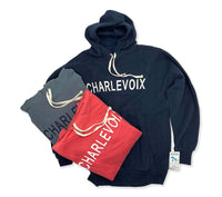 Mens/Unisex Hoodie- 9oz Sueded- Charlevoix- 3 Colors