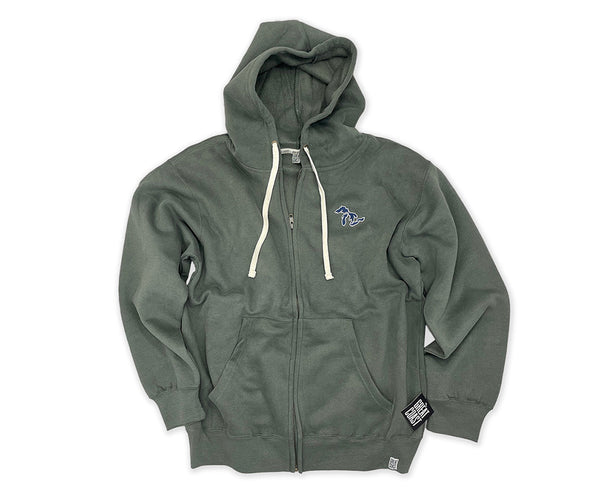 MENS FULLZIP- VINT.GRANITE- GREAT LAKES EMBROIDERY