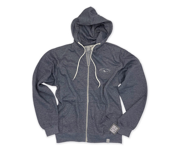 MENS FULL-ZIP- NAVY HTR-GREAT LAKES