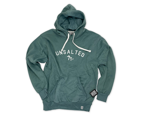 HEAVY SUEDED HOODY-MARINE BLUE- UNSALTED