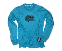 2223 LONG SLEEVE T- LT.BLUE- CAMPER UP NORTH