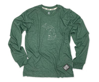 LONG SLEEVE T- PINE- MICHIGAN/UP
