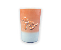 Great Lakes Embossed Tumbler- TANGERINE- 4PC SET