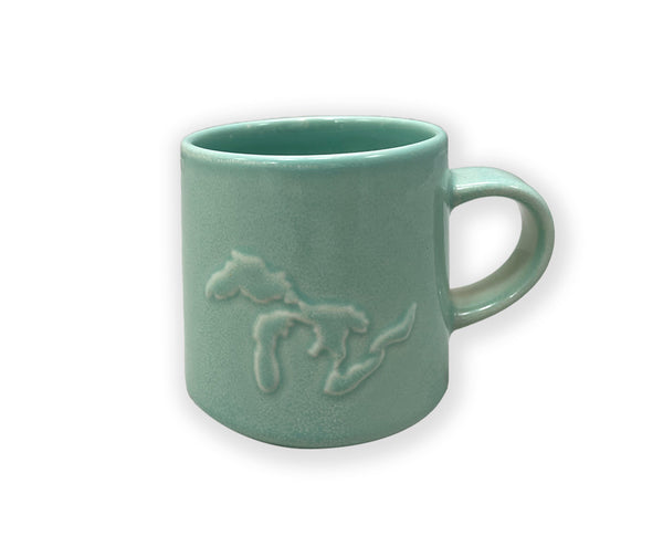 Great Lakes Embossed Cup- SEAFOAM- 4PC SET