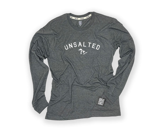 LONG SLEEVE T- CHARCOAL-UNSALTED GREAT LAKES