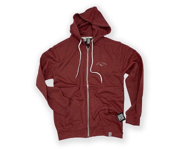 MENS FULL-ZIP- BRICK PEPPER-GREAT LAKES