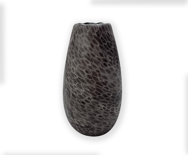 Ceramic Petoskey Stone Design Vase 8.7" Tall