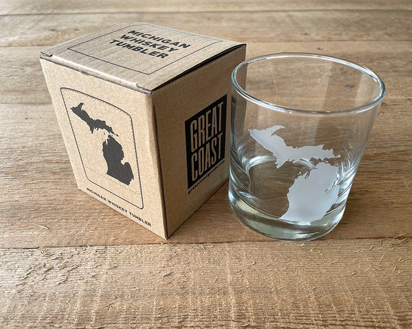 WHISKEY GLASS- MICHIGAN