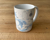 Great Lakes Map Mug (wrap around design) 4PC SET