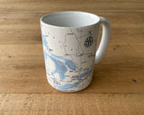 Great Lakes Map Mug (wrap around design) 4PC SET