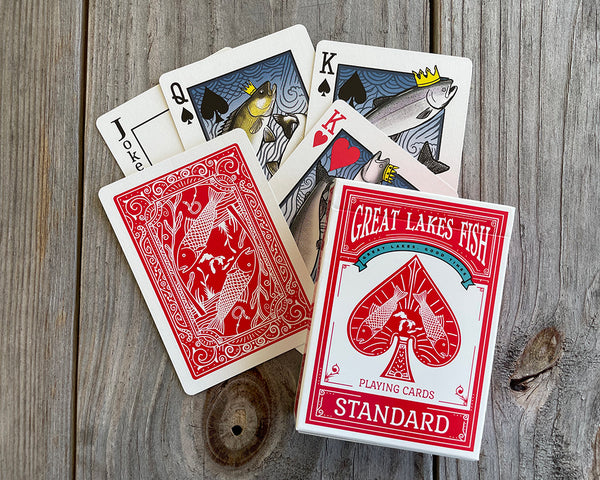 CARDS - GREAT LAKES FISH - MADE IN THE U.S.A.!