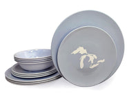 Dinner Set - Great Lakes Silhouette-Blue
