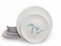 Dinner Set - Great Lakes Silhouette-White