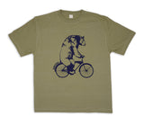 Mens/ Unisex Tshirt- Bear/Bike-2 COLORS