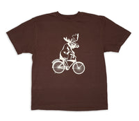 Mens/ Unisex Tshirt- Moose/Bike- 2 COLORS