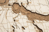 Woodchart Cork Map - Lake Charlevoix