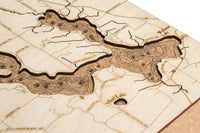 Woodchart Cork Map - Walloon Lake