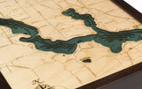 Walloon Lake, Michigan 3-D Nautical Wood Chart, Small, 16" x 20"