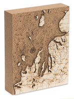 Woodchart Cork Map - Northwest Lower Michigan