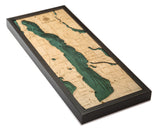 Torch Lake, Michigan 3-D Nautical Wood Chart, Medium, 13.5" x 31"