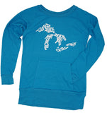Tunic Length Crewneck Sweatshirt- 2 COLORS