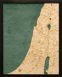 Wood Carved Map of the Holy Land in the Time of Christ  16" x 20" (2 layers)