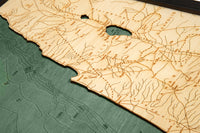 Wood Carved Map of the Holy Land in the Time of Christ  16" x 20" (2 layers)
